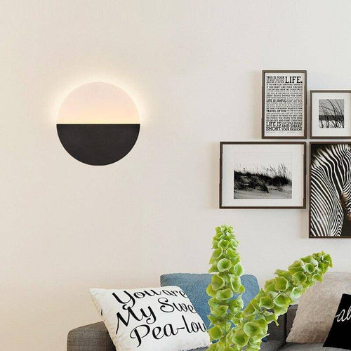 wall lamp Metal disc LED wall design Loft Home