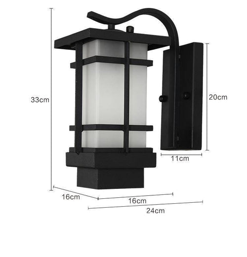 Applique murale à LED rustique noire style Garden - vue 6 sur 5
