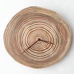 Horloge murale scandinave tronc d'arbre en bois 28cm Hours