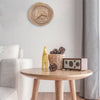 Horloge murale scandinave tronc d'arbre en bois 28cm Hours