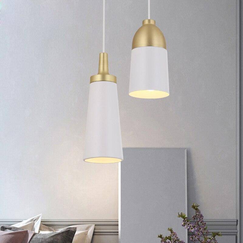 pendant light LED design with lampshade gold metal Loft