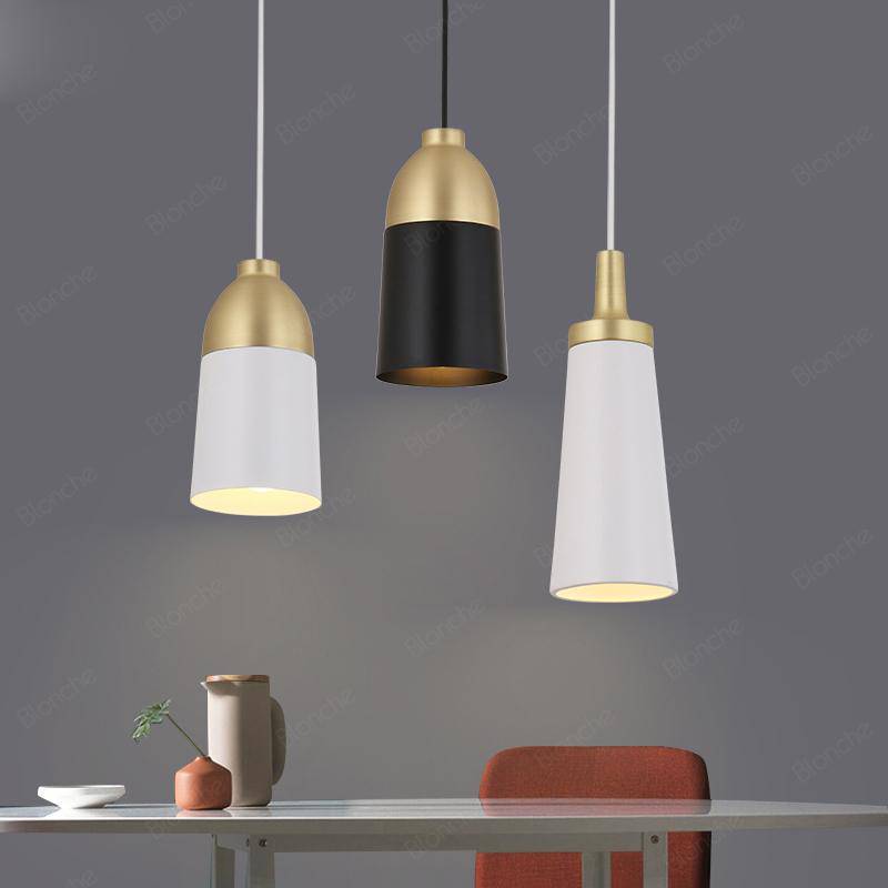 pendant light LED design with lampshade gold metal Loft