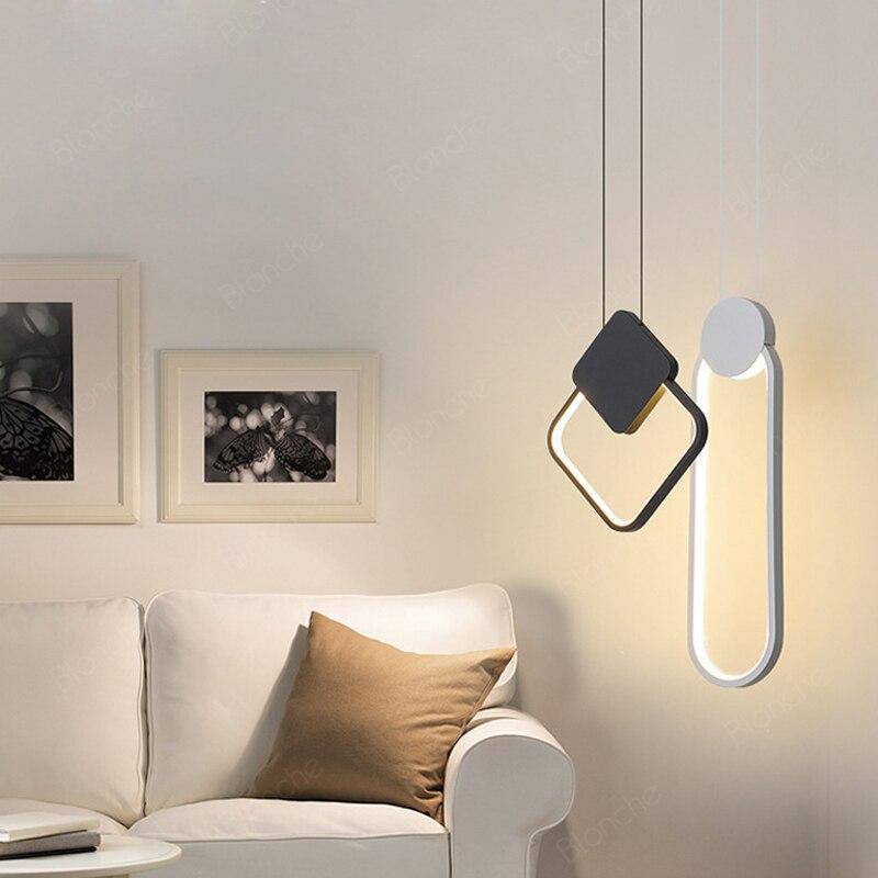 Suspension design LED avec cercle lumineux Lofty