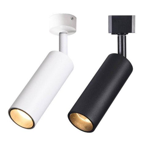Spot moderne LED cylindre en aluminium Rail