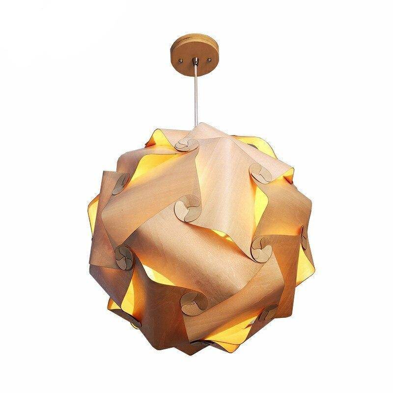 pendant light vintage LED wood Japanese style