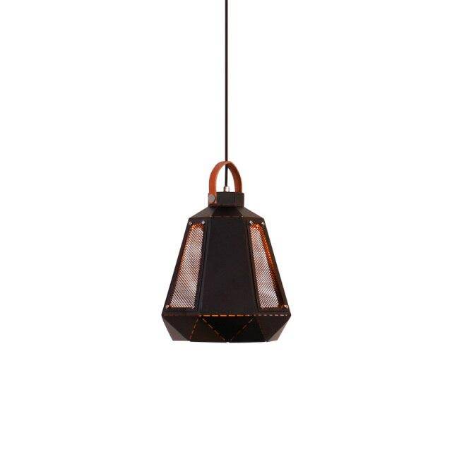 pendant light Geometric Smoked Metal LED Light