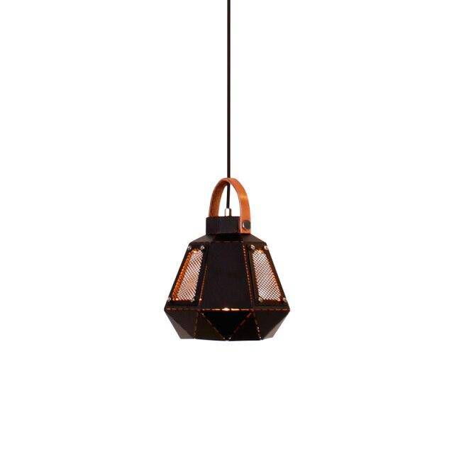 pendant light Geometric Smoked Metal LED Light