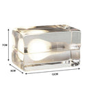 Lampe à poser moderne LED en cube transparent Creative