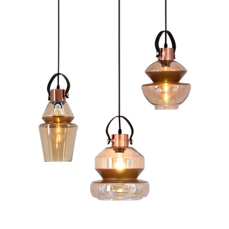 pendant light retro style glass LED light design