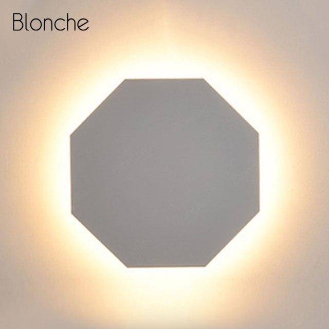 Lámpara de pared design de metal con formas geométricas Luz