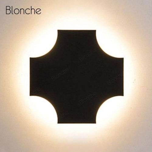 Applique murale design à LED en métal aux formes géométriques Light