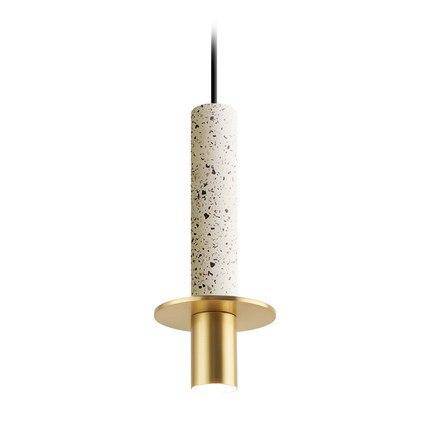 Suspension design à LED en ciment terrazzo style Luxury - vue 4 sur 8