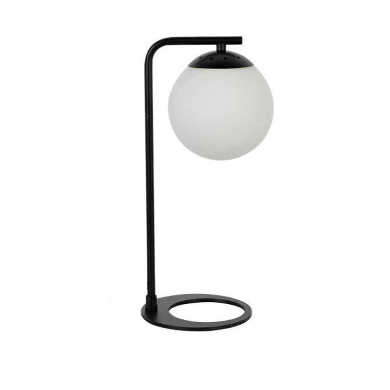Lampe à poser design LED en métal et boule en verre Sofa