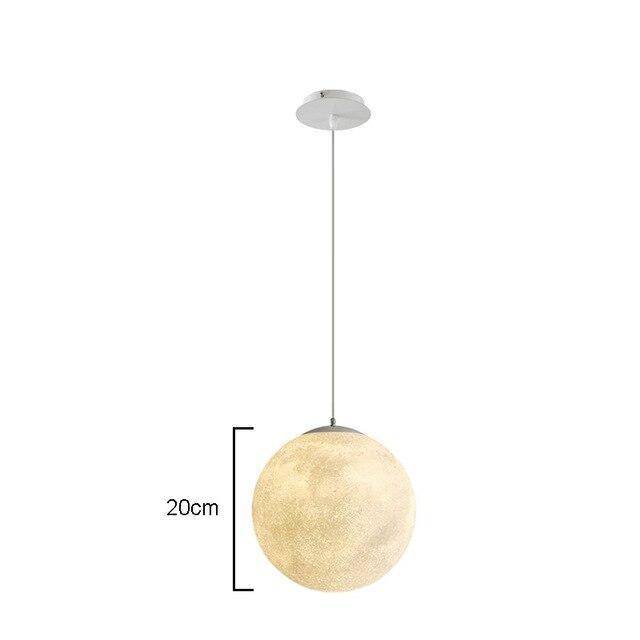 Lámpara de suspensión design Bola LED estilo Luna