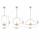 Suspension design LED en métal arrondie Loft