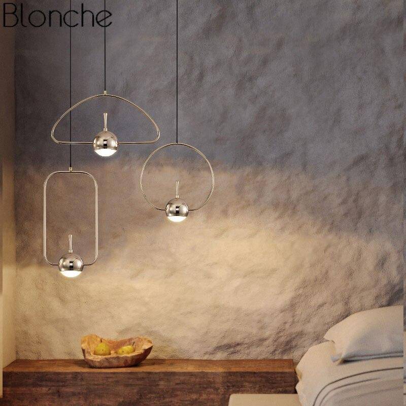 Suspension design LED en métal arrondie Loft - vue 3 sur 8