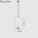 Suspension design LED en métal arrondie Loft