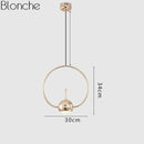 Suspension design LED en métal arrondie Loft