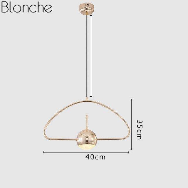 Suspension design LED en métal arrondie Loft - vue 5 sur 8