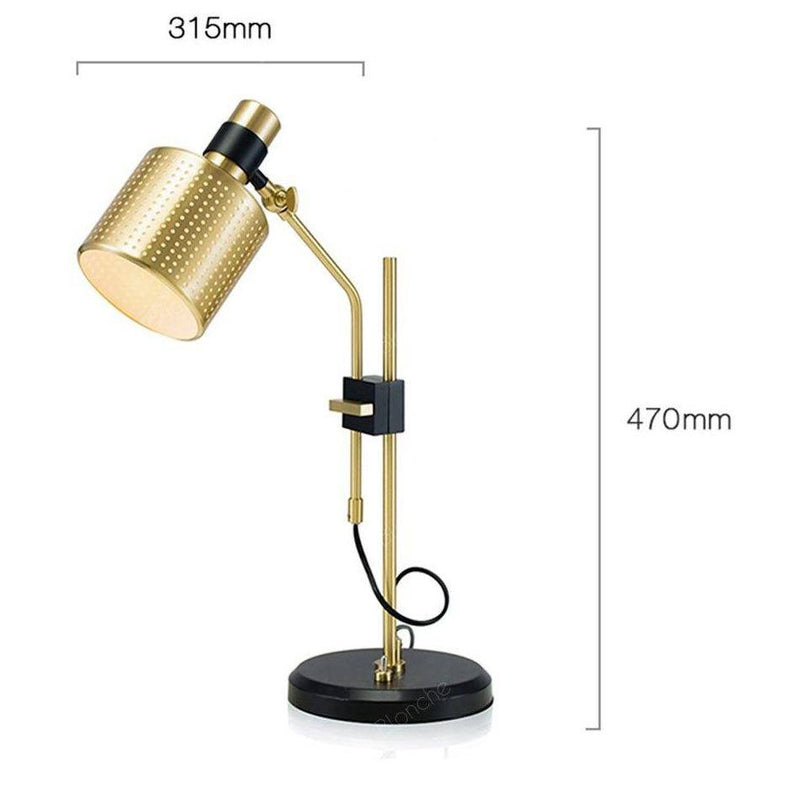 Lampe de bureau design LED pivotable style industriel