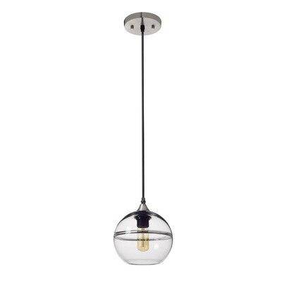 Suspension design LED en boule de verre style Hang