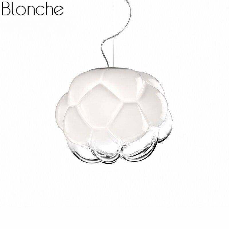 Suspension moderne à LED en verre style Cloud Light