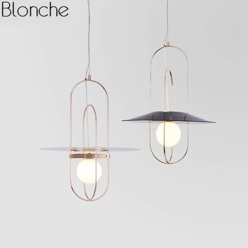Suspension design LED avec anneaux en métal et verre Nordic - vue 4 sur 7