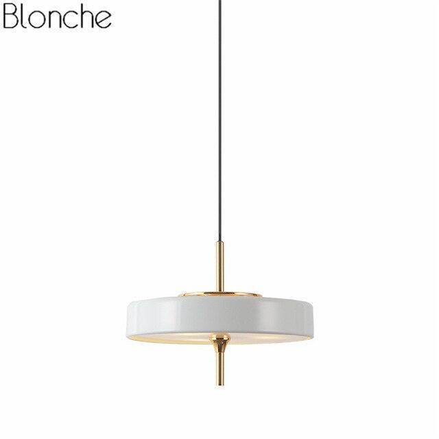 pendant light industrial style metal rounded LED design