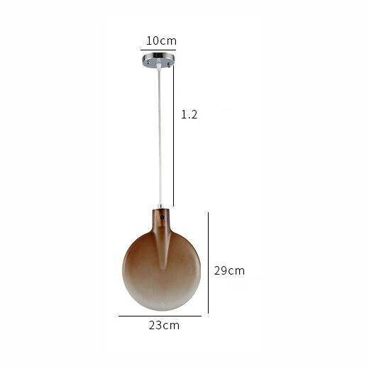 pendant light Modern LED colored glass Paddle