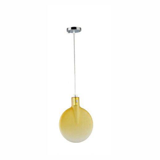 Suspension moderne LED en verre coloré Paddle