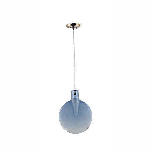 Suspension moderne LED en verre coloré Paddle