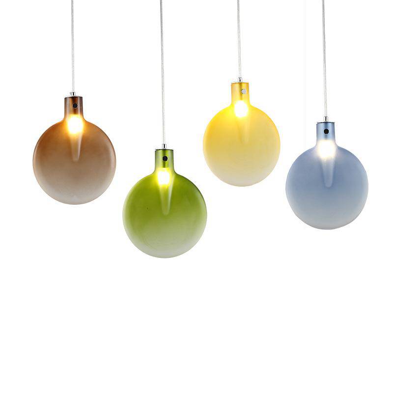 pendant light Modern LED colored glass Paddle