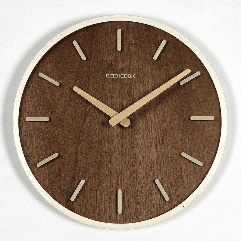 Round bamboo wall clock 30cm Bar