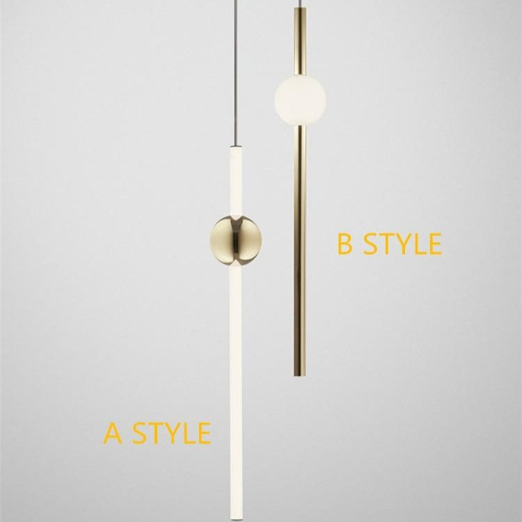 Orion gold tube design chandelier
