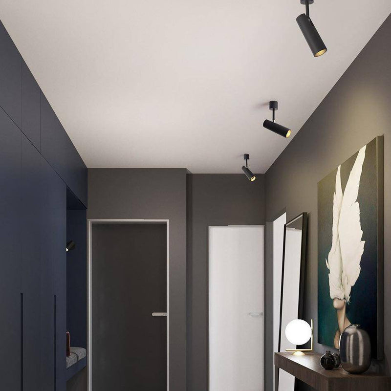 Spot design LED cylindre en aluminium orientable Light
