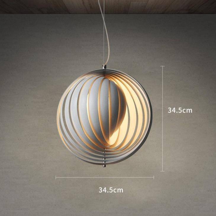 pendant light LED design with lampshade spherical loft style