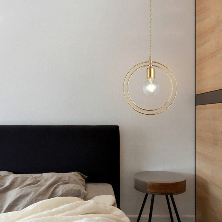 Suspension moderne LED avec formes géometriques Yria