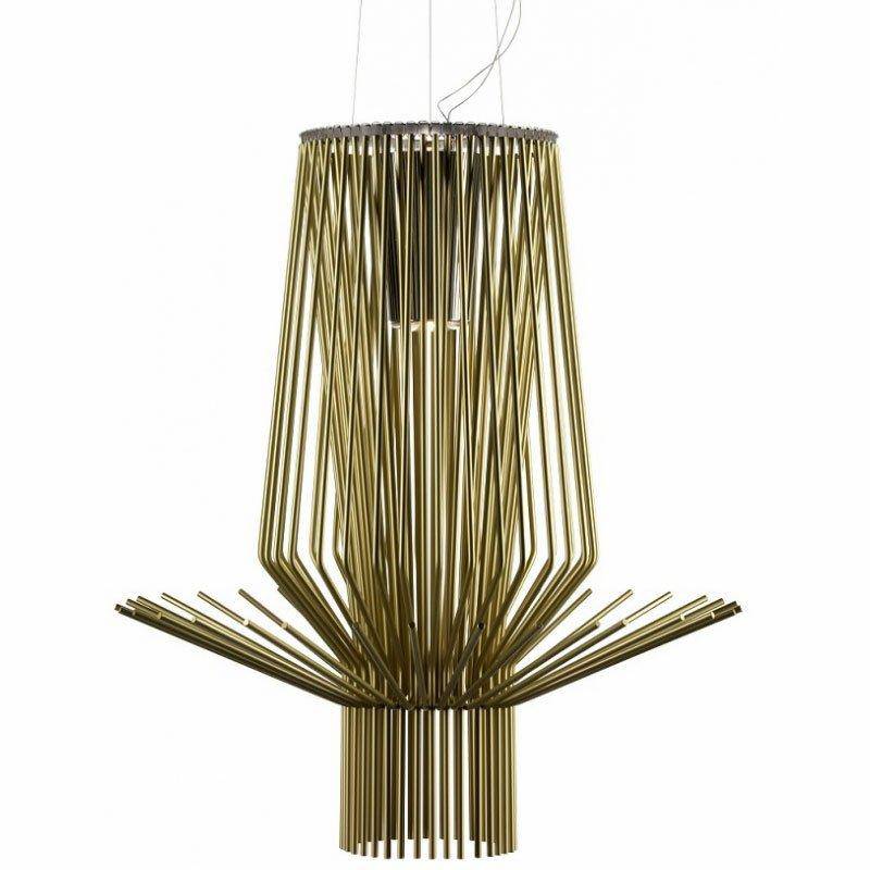 pendant light industrial style metal cage LED design