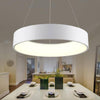 Suspension design LED cercle moderne Minimalism (gris ou blanc)