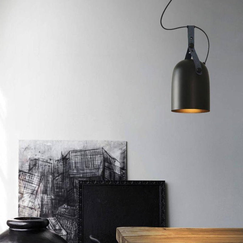 pendant light LED design with lampshade metal rounded Loft