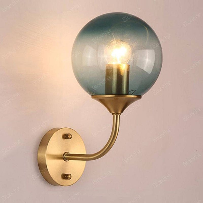 wall lamp modern LED wall light with Cooper glass ball
