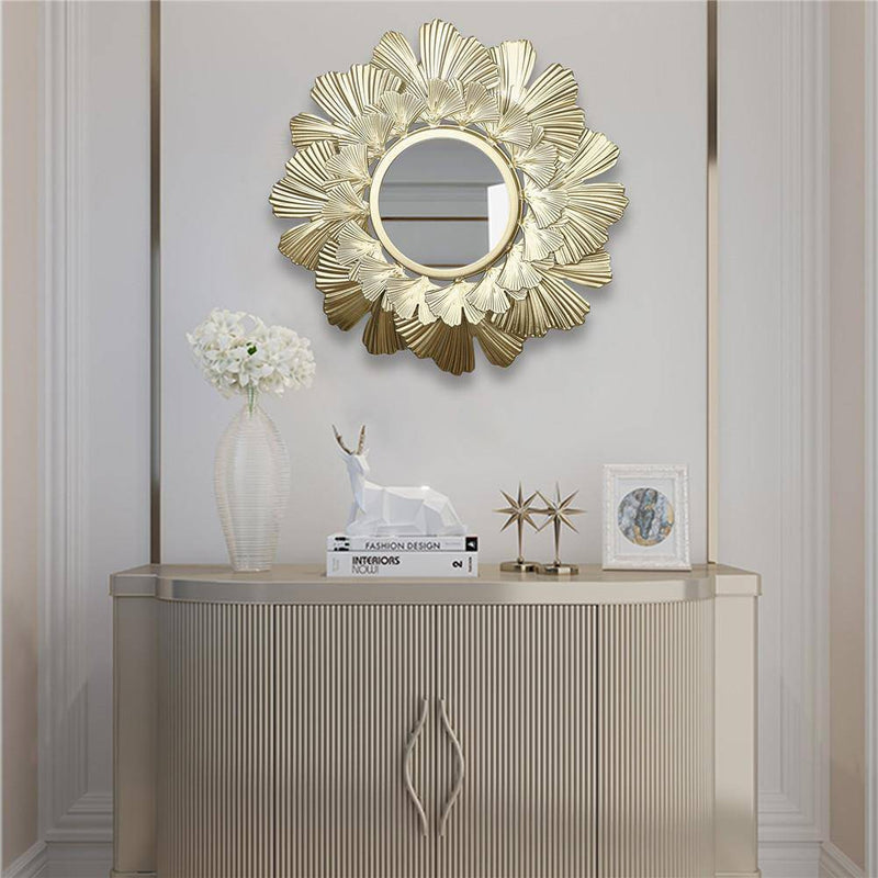 Round decorative wall mirror sunburst 40cm