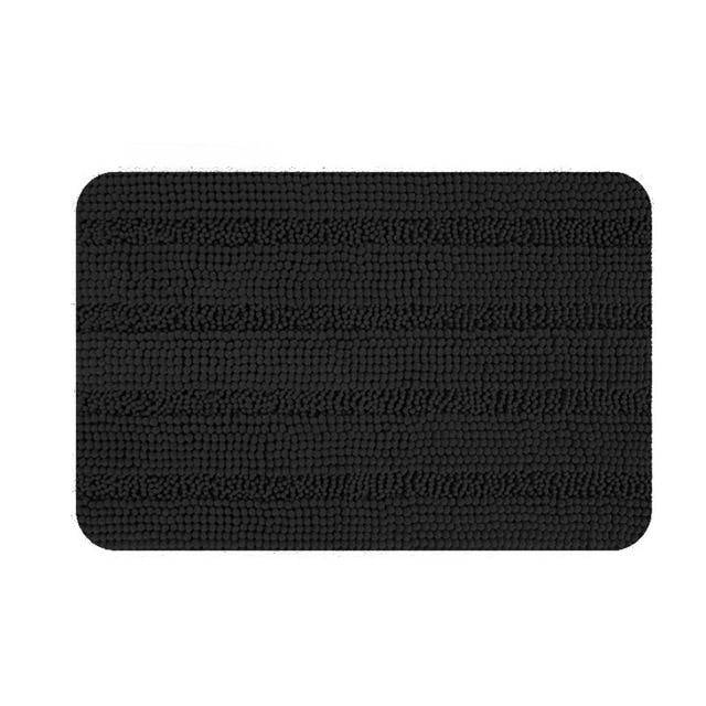 Tapis de bain rectangulaire coloré en microfibres Absory