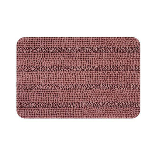 Tapis de bain rectangulaire coloré en microfibres Absory