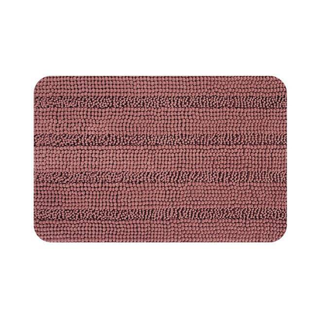 Tapis de bain rectangulaire coloré en microfibres Absory