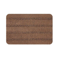 Tapis de bain rectangulaire coloré en microfibres Absory