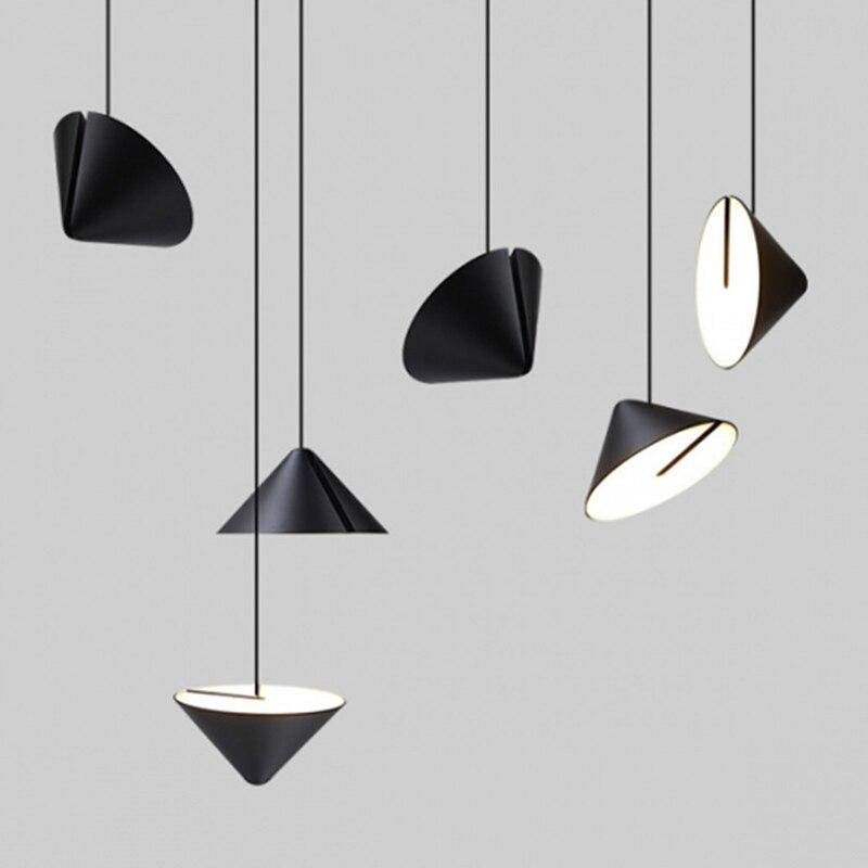 Suspension design LED de forme triangulaire style Hang
