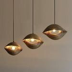 Suspension design coquillage en bambou