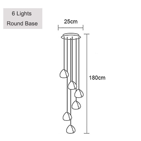 Lustre moderne LED en forme de glaçons en cristal Jaione