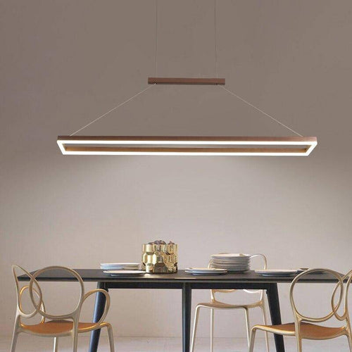 Lofty modern rounded LED chandelier in gold or brown metal